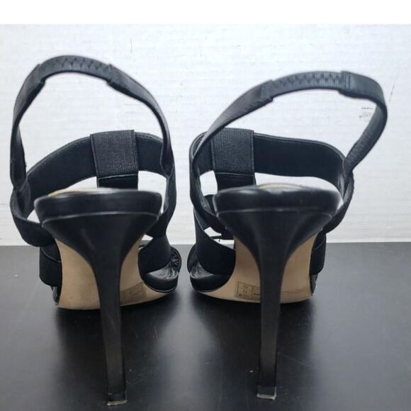 Elie Tahari Ithaca Open Toe Canvas Sandals - Size 38.5 - Picture 6 of 8